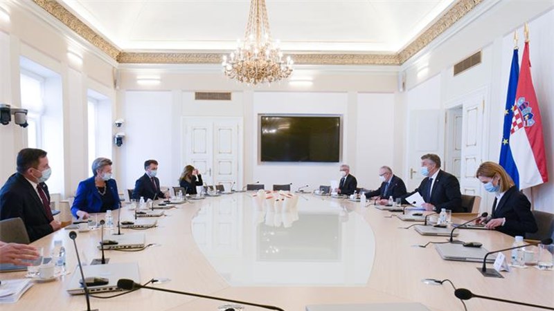Predsjednik Vlade Plenković s povjerenicom EK Johansson